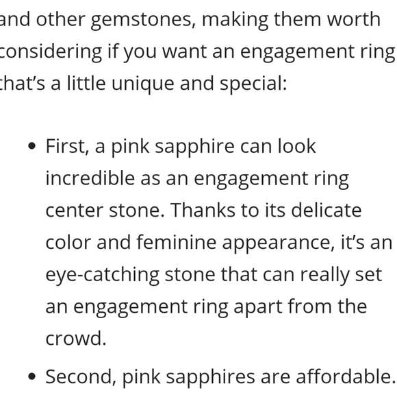 💍5ctw Pink & White Sapphire Ring - Picture 4 of 6